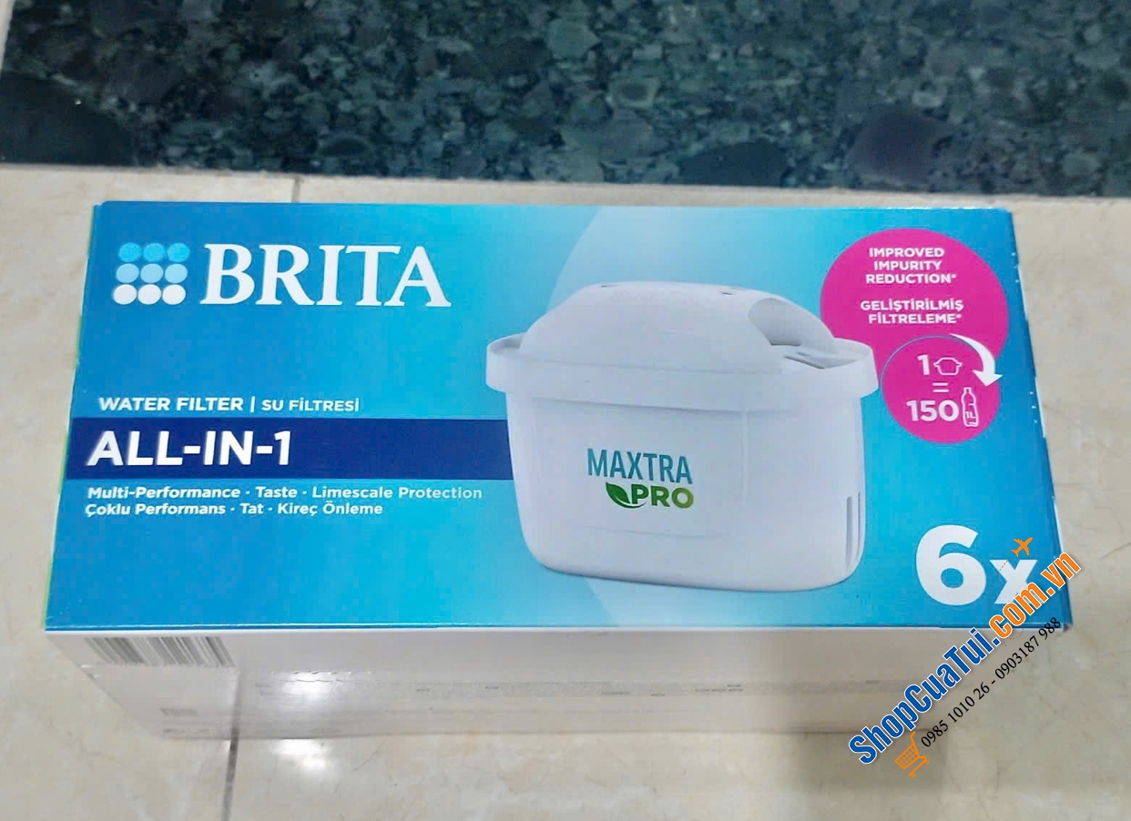 BRITA MAXTRA PRO ALL-IN-1 Lõi lọc nước - SET 6 LÕI.