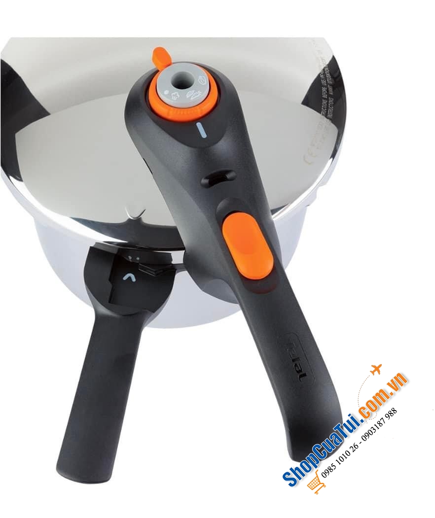Nồi áp suất Tefal »Secure Click«, 6 lít, kèm rổ hấp.