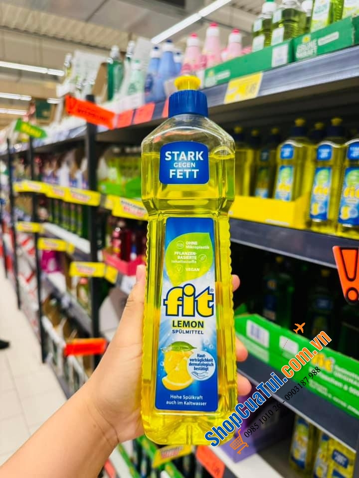 NƯỚC RỬA BÁT FIT HƯƠNG CHANH TƯƠI MÁT CHAI TO 750ML.