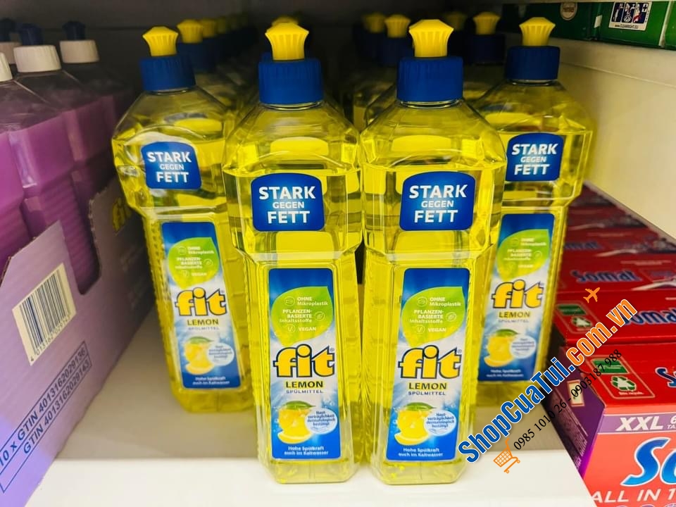 NƯỚC RỬA BÁT FIT HƯƠNG CHANH TƯƠI MÁT CHAI TO 750ML.