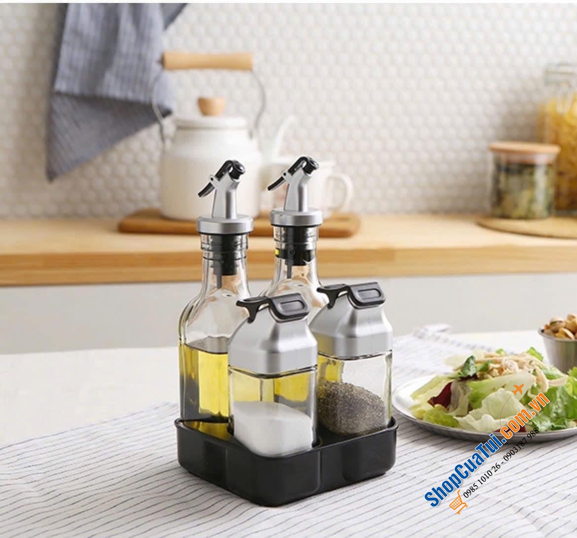 SET 5 MÓN ĐỰNG GIA VỊ SALAD THE BRUNO - tinh tế và tiện ích.