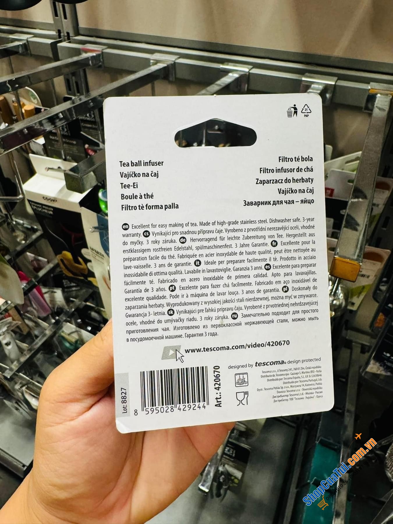 Trứng lọc trà Tescoma PRESTO - Lựa chọn hoàn hảo cho trà và cà phê.