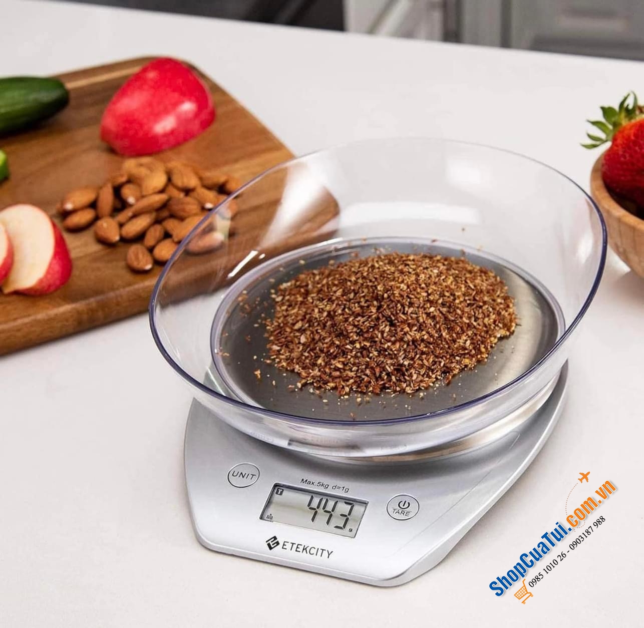 Cân Thực phẩm Nhà bếp Etekcity CÓ BÁT 5 KG.