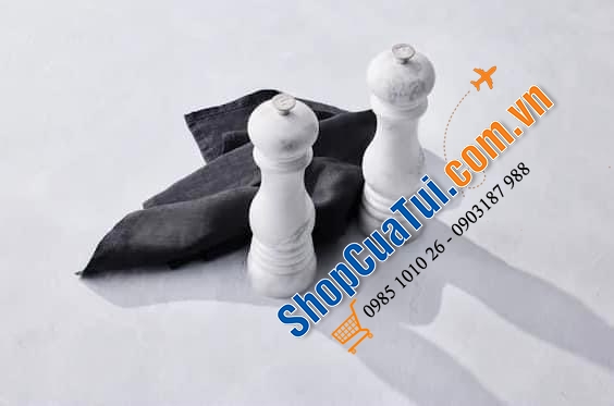 XAY TAY TIÊU - MUỐI LE CREUSET 21 cm - Dòng vân đá WHITE MARBLE.