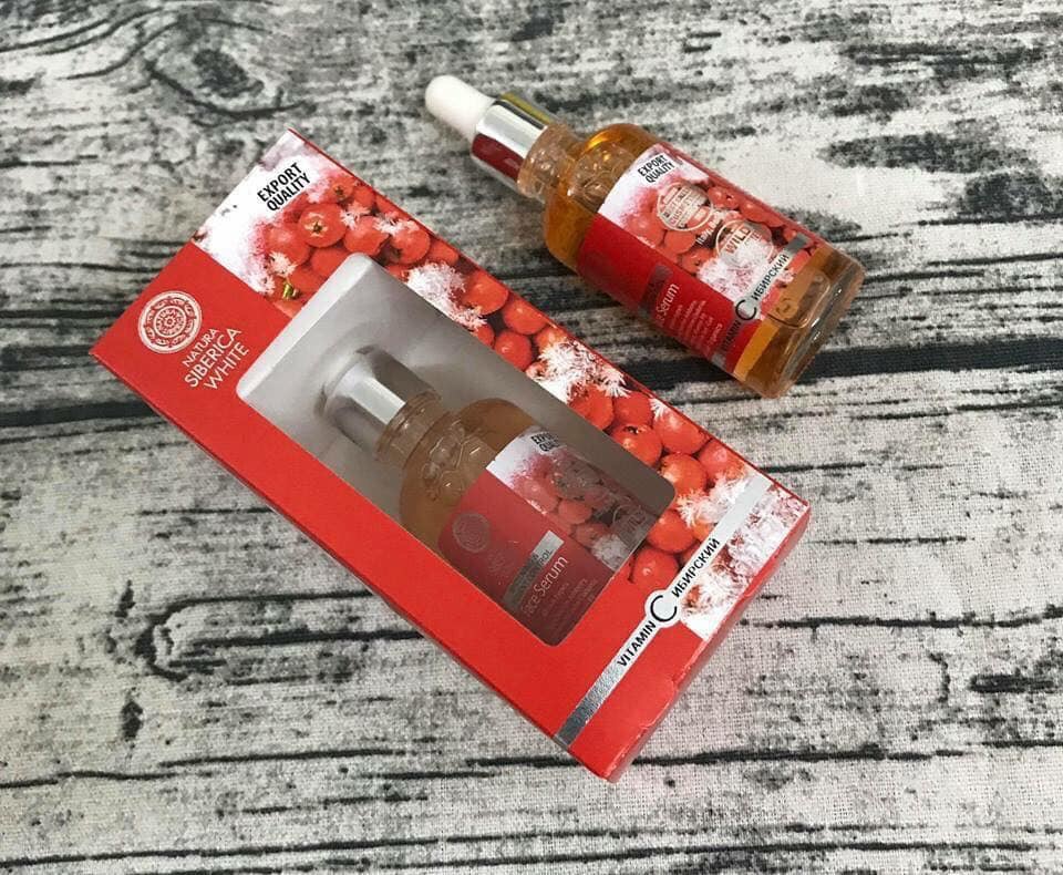 Serum Dưỡng trắng, Phục hồi và làm mềm da Natura Siberica - xách tay Nga