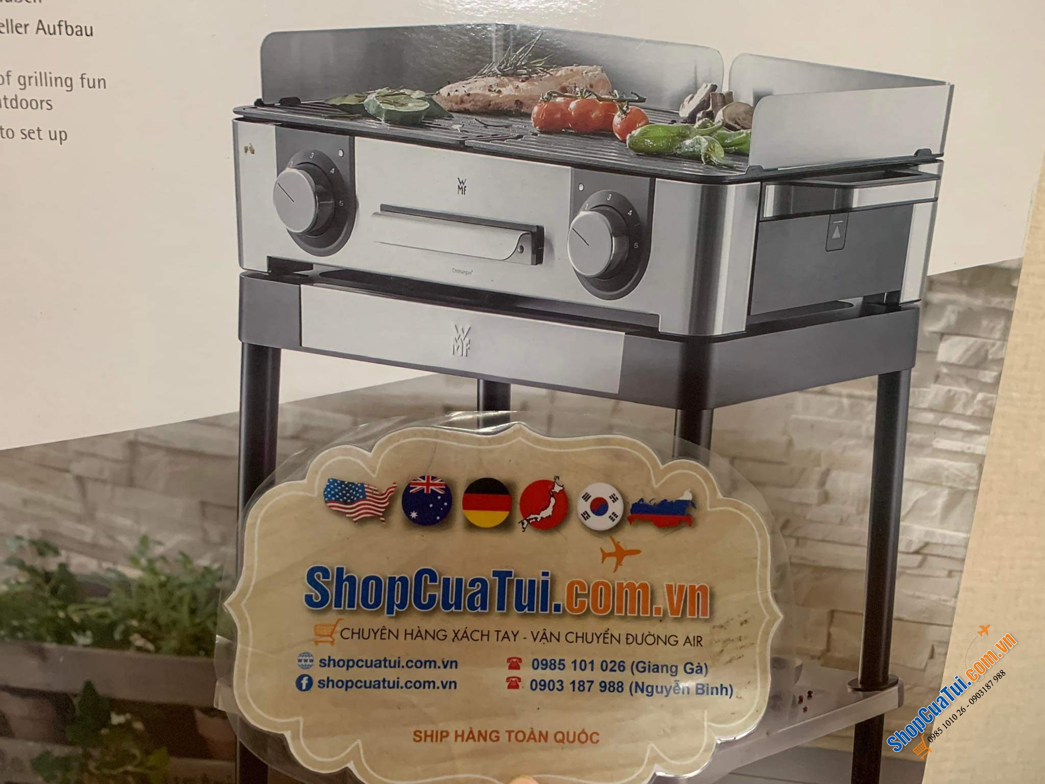 BẾP NƯỚNG ĐIỆN 2 VÙNG WMF LONO MASTER GRILL.