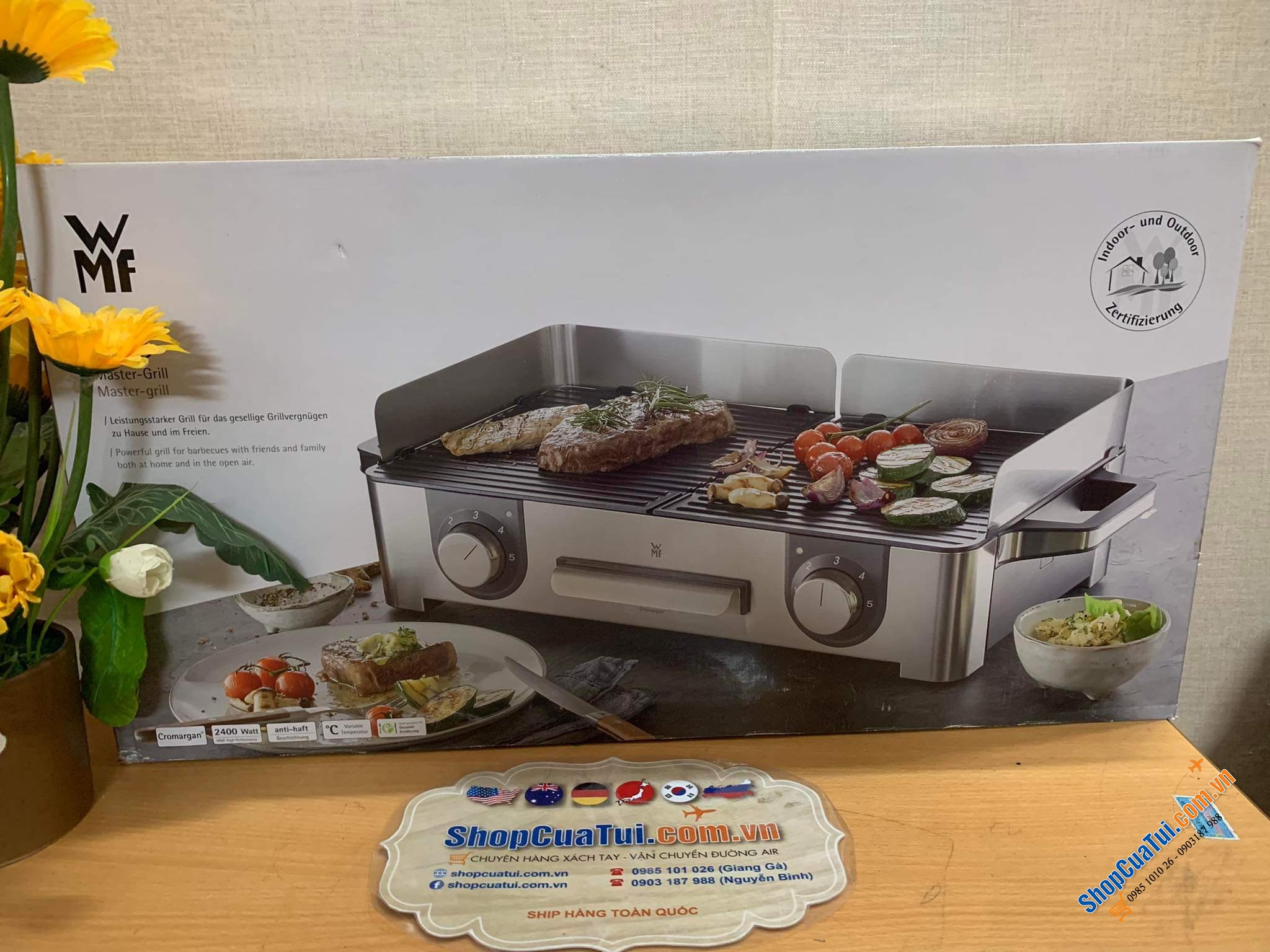BẾP NƯỚNG ĐIỆN 2 VÙNG WMF LONO MASTER GRILL.