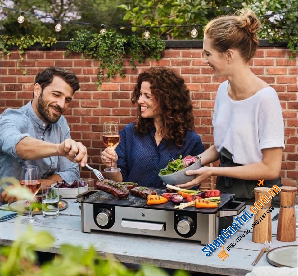 BẾP NƯỚNG ĐIỆN 2 VÙNG WMF LONO MASTER GRILL.