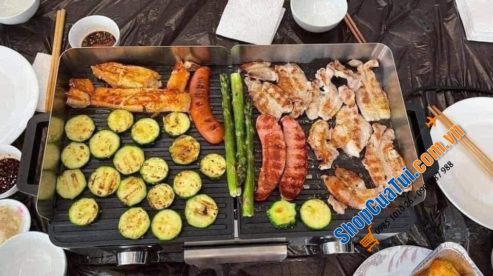 BẾP NƯỚNG ĐIỆN 2 VÙNG WMF LONO MASTER GRILL.