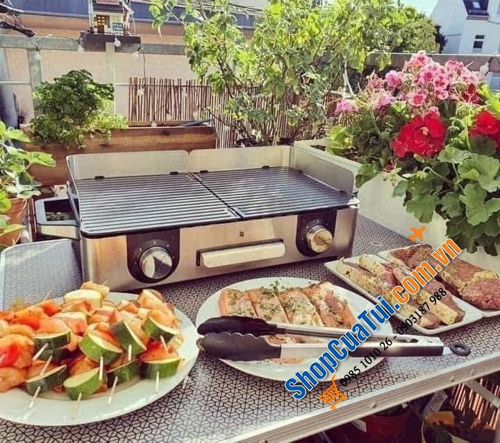 BẾP NƯỚNG ĐIỆN 2 VÙNG WMF LONO MASTER GRILL.