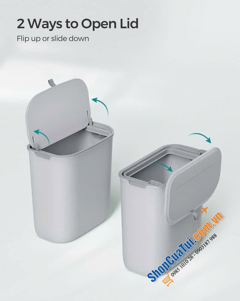 THÙNG RÁC TREO CÁNH TỦ 9L SONGMICS LTB820G9.
