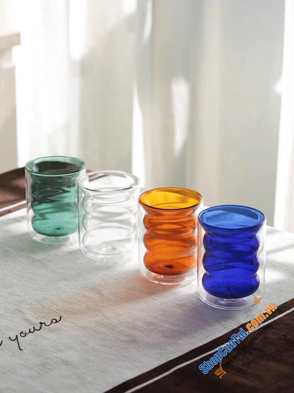 Set 6 cốc màu 2 lớp cách nhiệt PODIUM Casava Italy 250ml - Mẫu mới nhất vừa ra mắt tháng 8/2024
