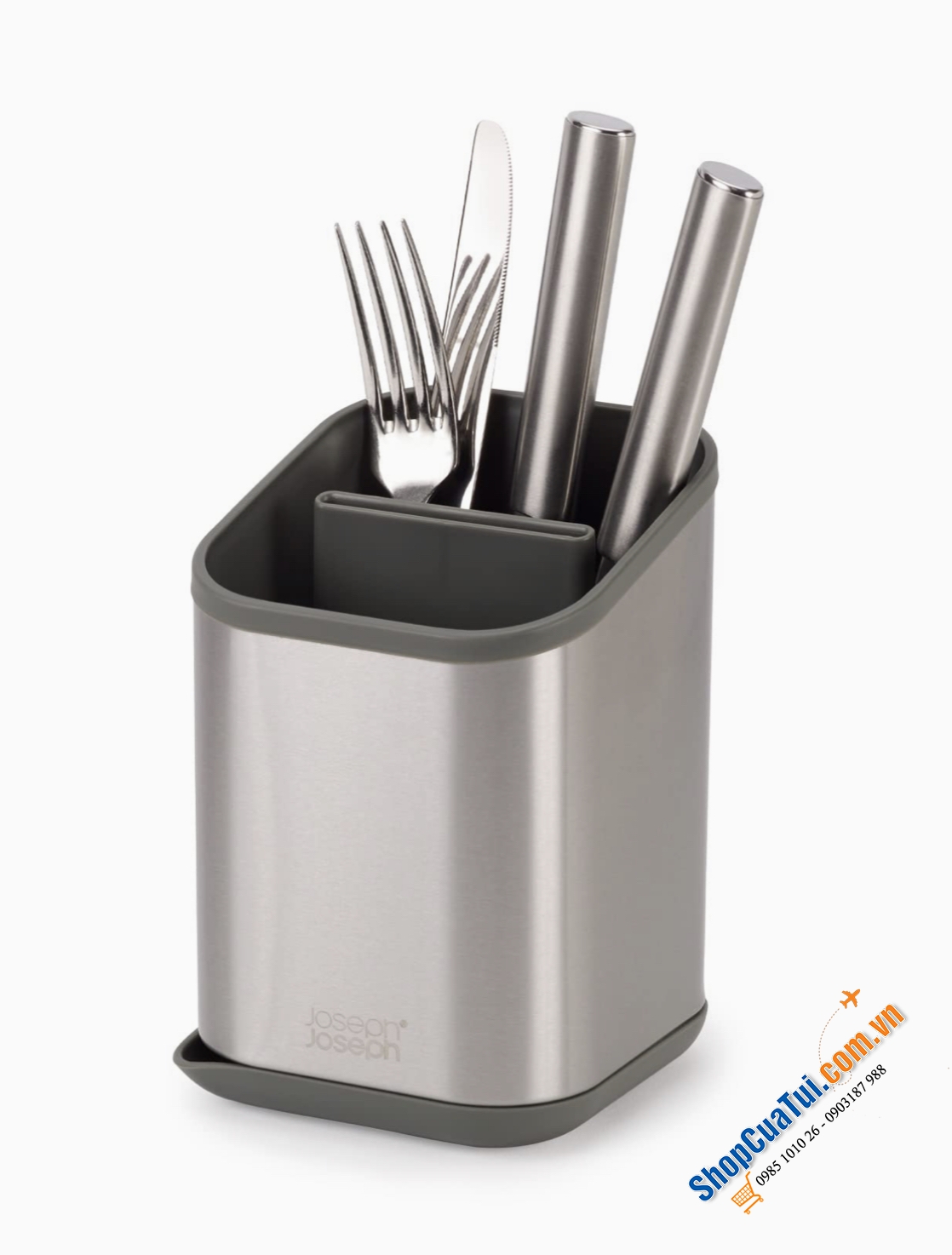 Dụng cụ để dao, thìa, dĩa Duo Steel Cutlery Drainer 851682.