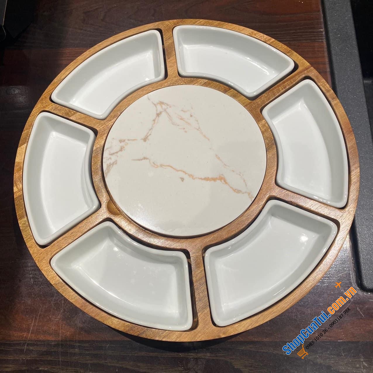 KHAY PHỤC VỤ ĐẾ XOAY WEDGE 35CM.