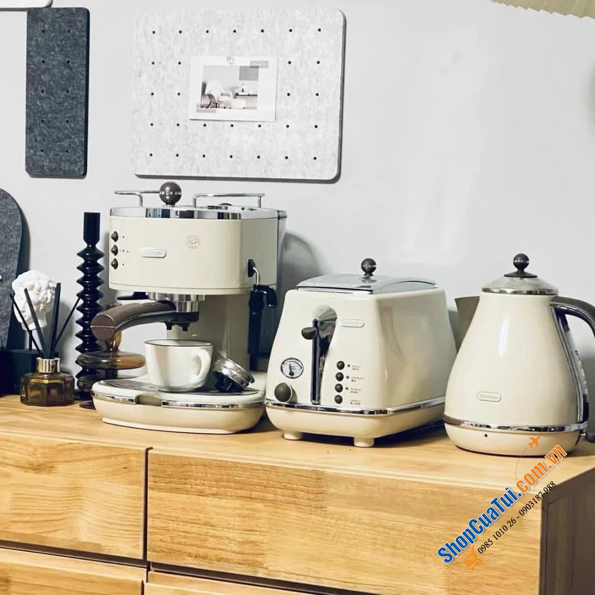 MÁY PHA CAFE DELONGHI ICONA ECO 311 CÓ VÒI TẠO BỌT SỮA.