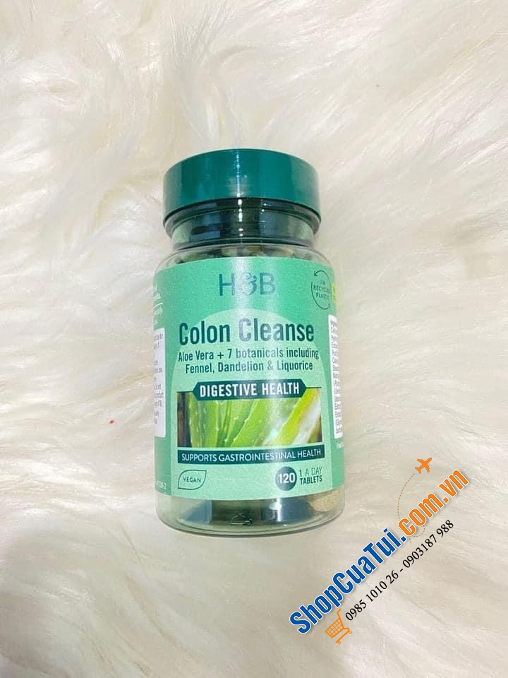 VIÊN UỐNG THẢI ĐỘC CHO ĐƯỜNG RUỘT ALOE VERA COLON SỐ 1 UK.