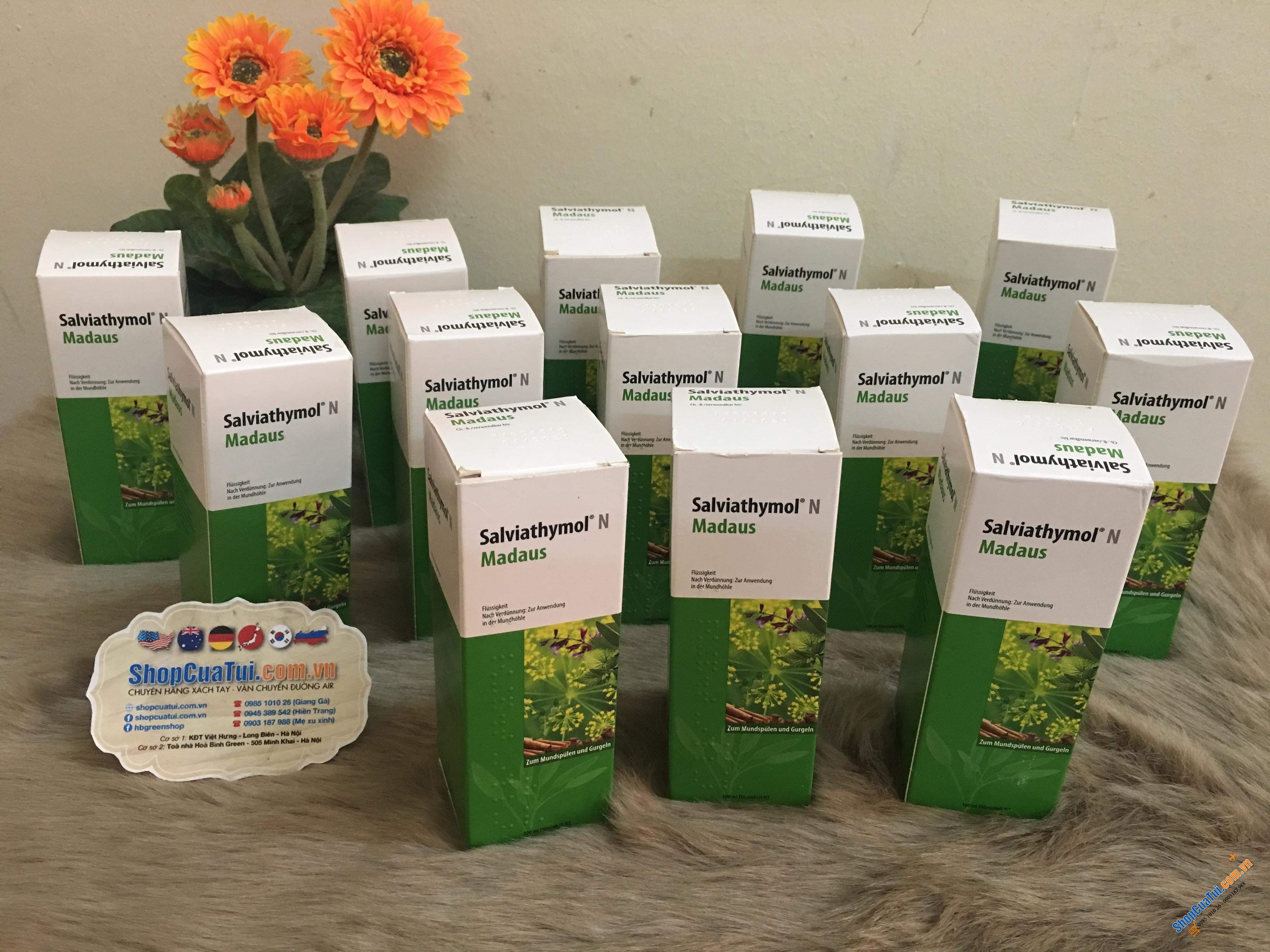 THUỐC SALVIATHYMOL N 100ML XÁCH TAY ĐỨC - xúc miệng RẤT HIỆU QUẢ trị ho, chữa viêm nướu, viêm nạc miệng (nhiệt miệng) và viêm họng (mẫu mới nhất)