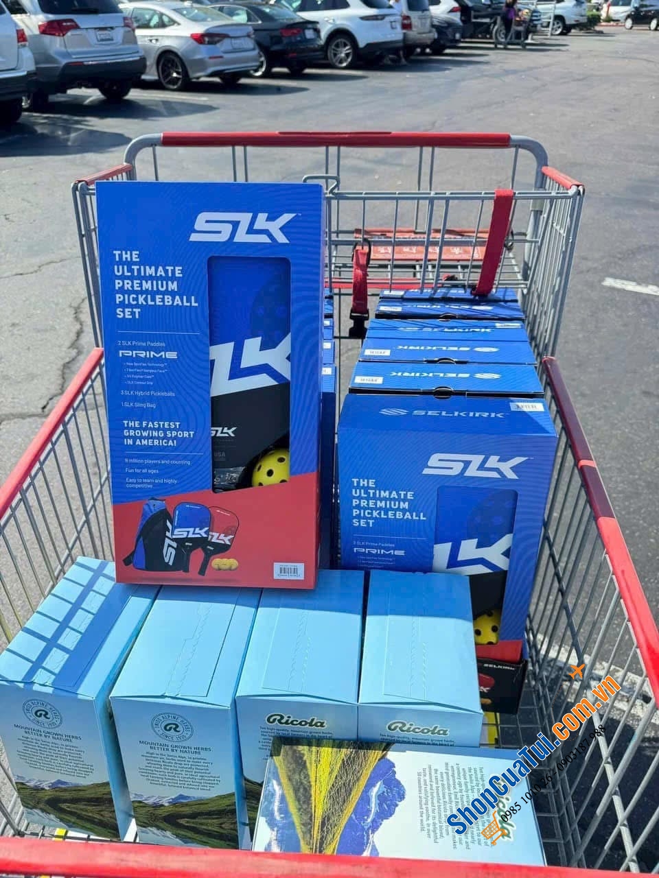 Sét vợt Pickleball SLK Prime Max gồm (2 vợt, 3 bóng & 1 túi đựng