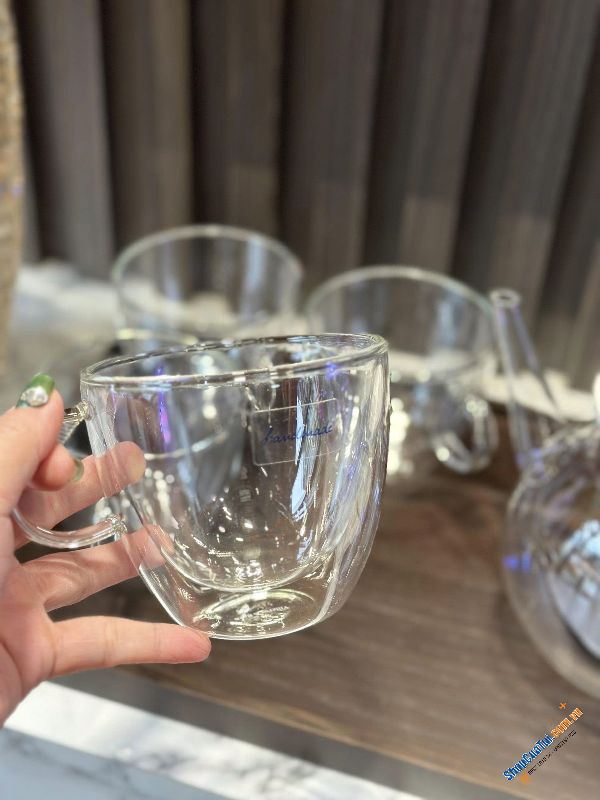 Sét 4 cốc uống trà nóng lạnh Villeroy & Boch Artesano, 420 ml - Cốc 2 thành, 2 lớp size lớn để đựng đồ uống nóng