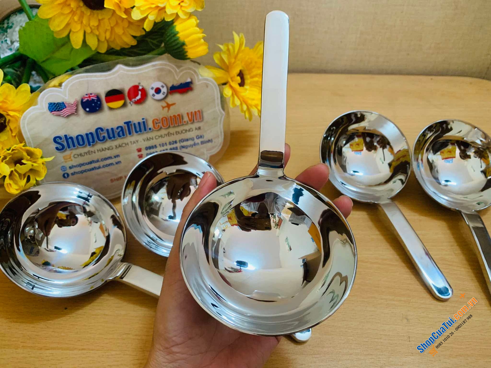 Muôi canh cán ngắn Chockmen 19cm.