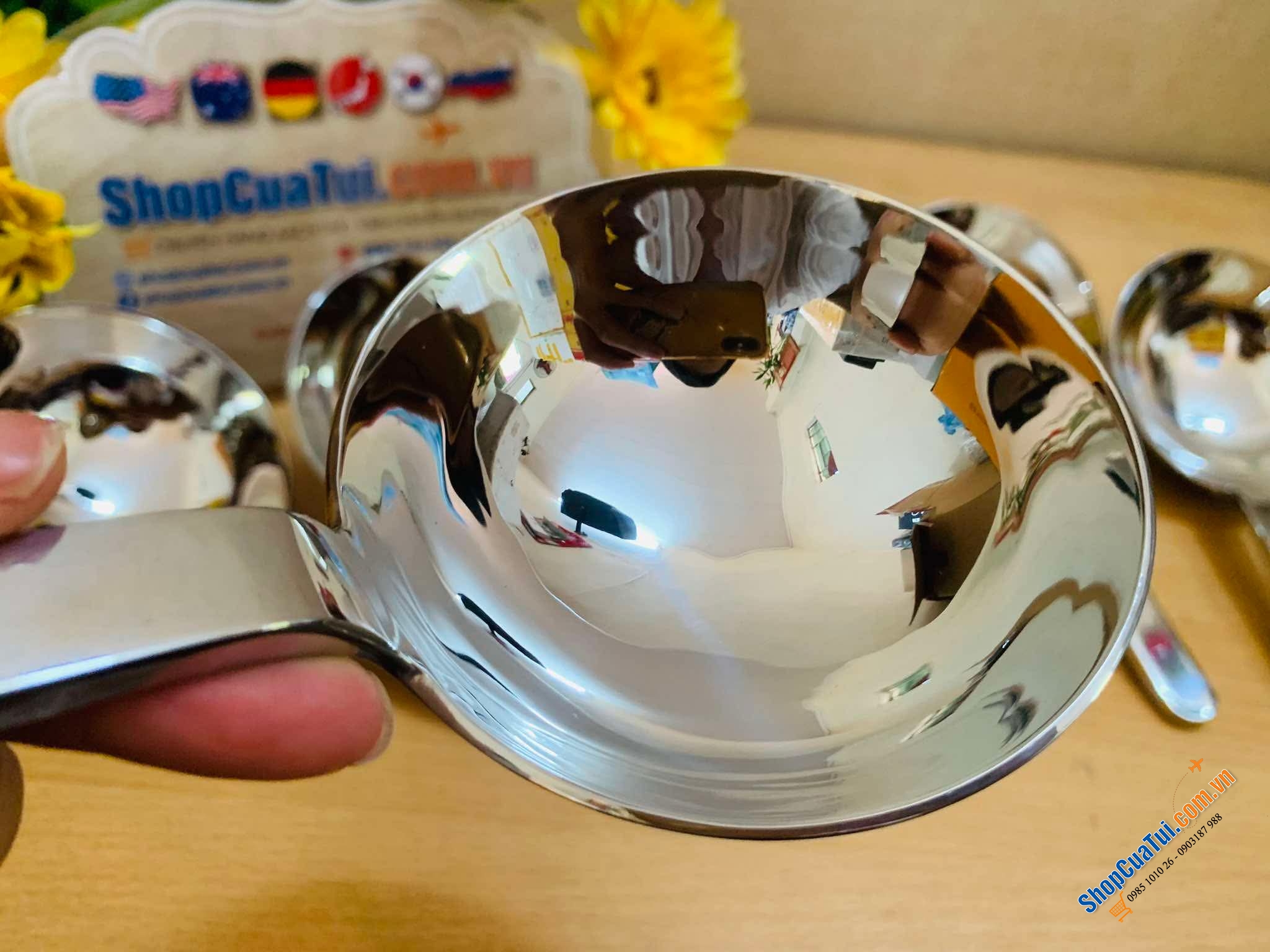 Muôi canh cán ngắn Chockmen 19cm.