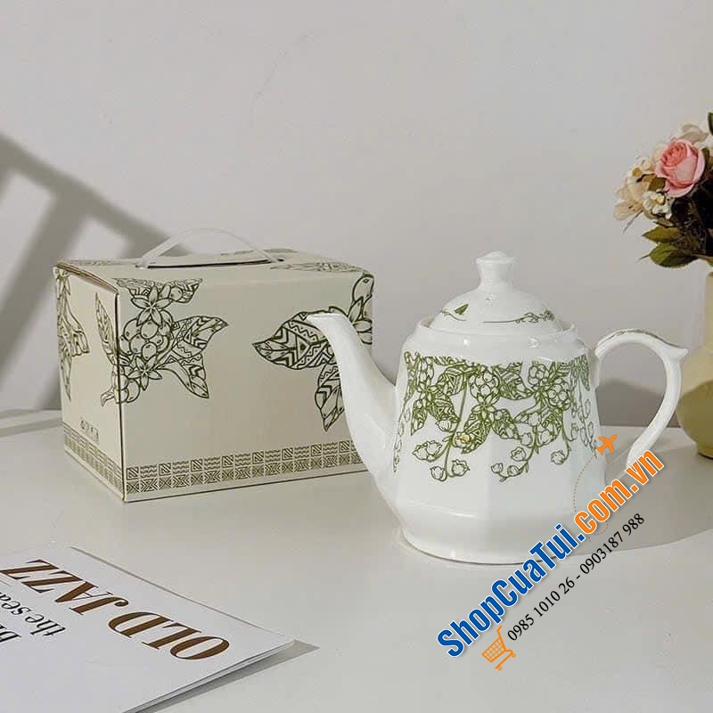 Bộ sứ cao cấp hoa mùa xuân tím cập bến.