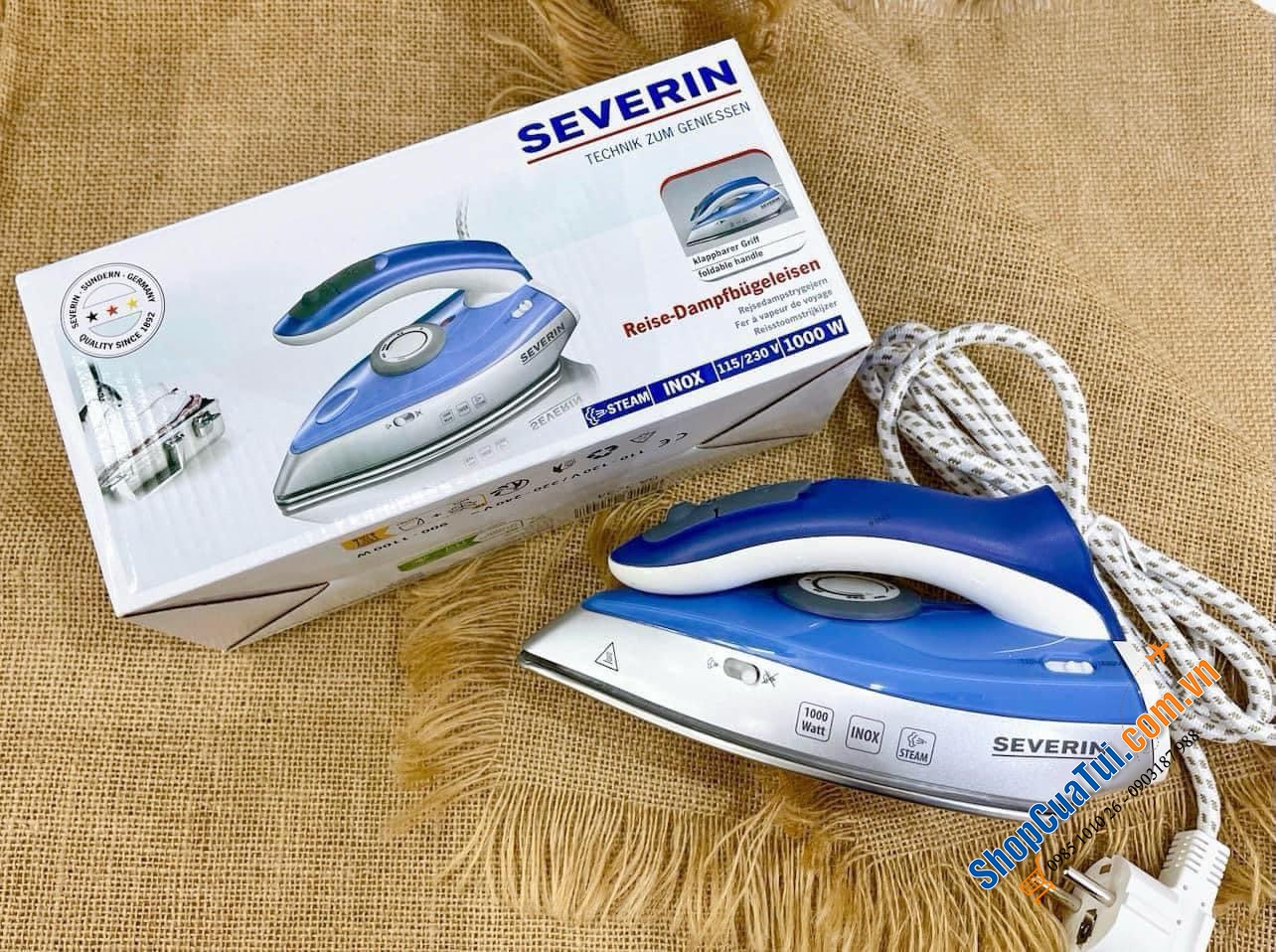 BÀN LÀ HƠI NƯỚC CẦM TAY SEVERIN BA3234 - Nội địa Đức - dành cho đi du lịch, công tác