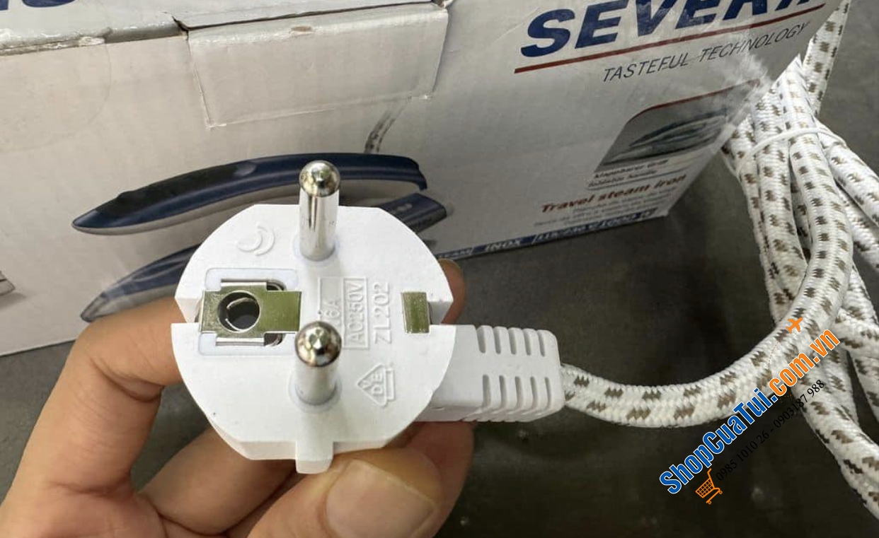 BÀN LÀ HƠI NƯỚC CẦM TAY SEVERIN BA3234 - Nội địa Đức - dành cho đi du lịch, công tác