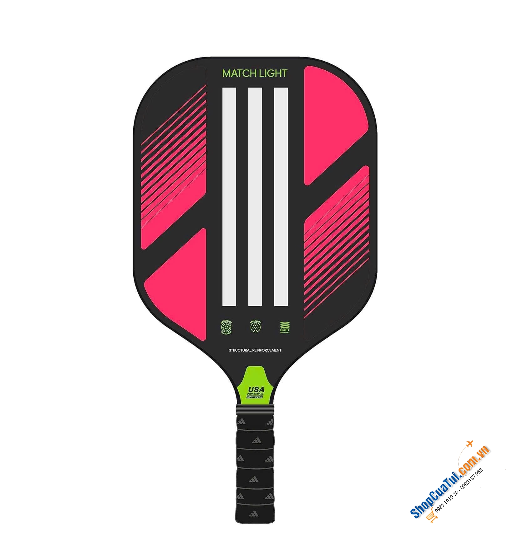 Vợt Pickleball Adidas Match Light 2 - hoàn hảo cho những người chơi pickleball đang tìm kiếm cách xử lý tốt nhất - Made in USA