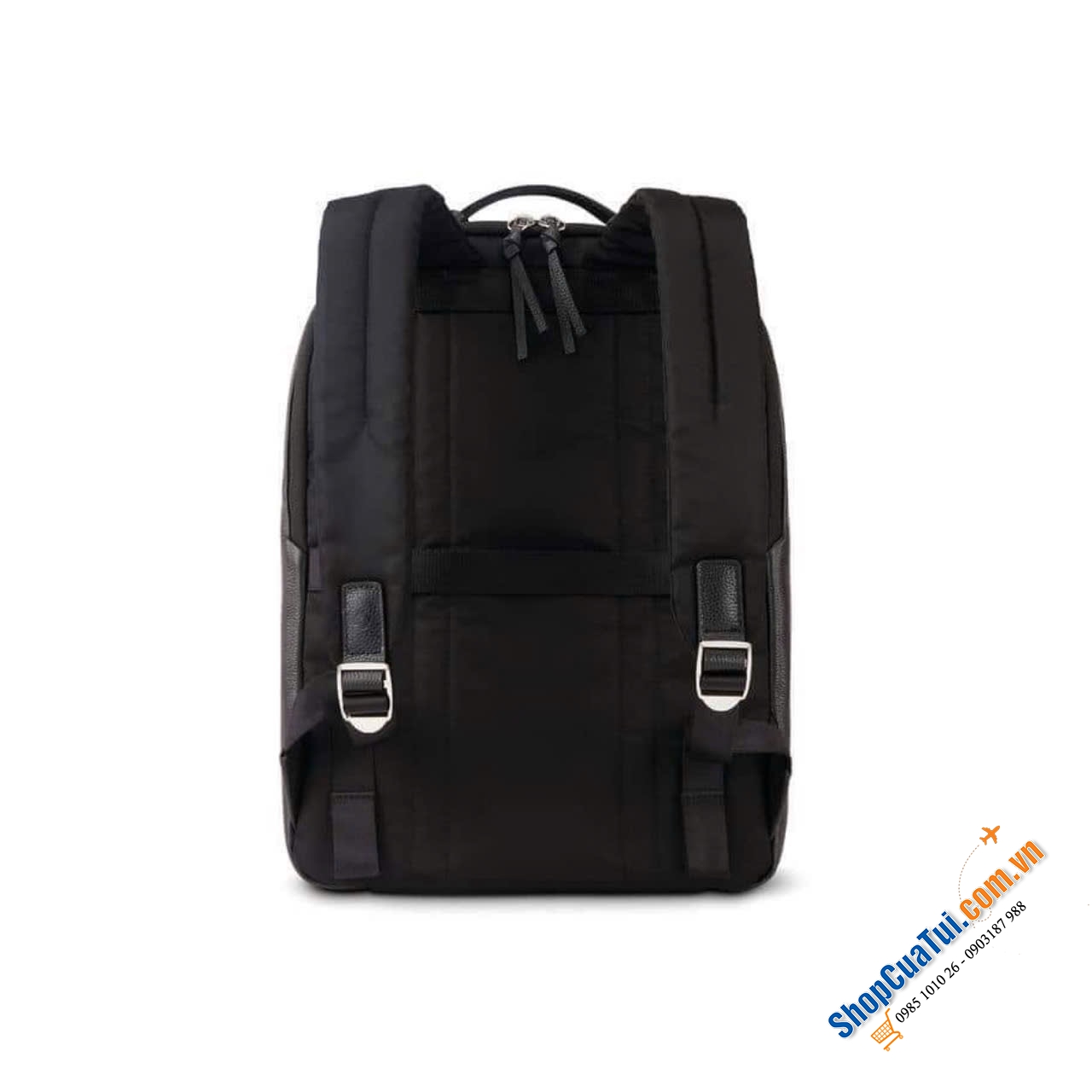 Balo da thật Samsonite mẫu khoá cách điệu, sử dụng hàng ngày đáp ứng nhu cầu công việc và cuộc sống