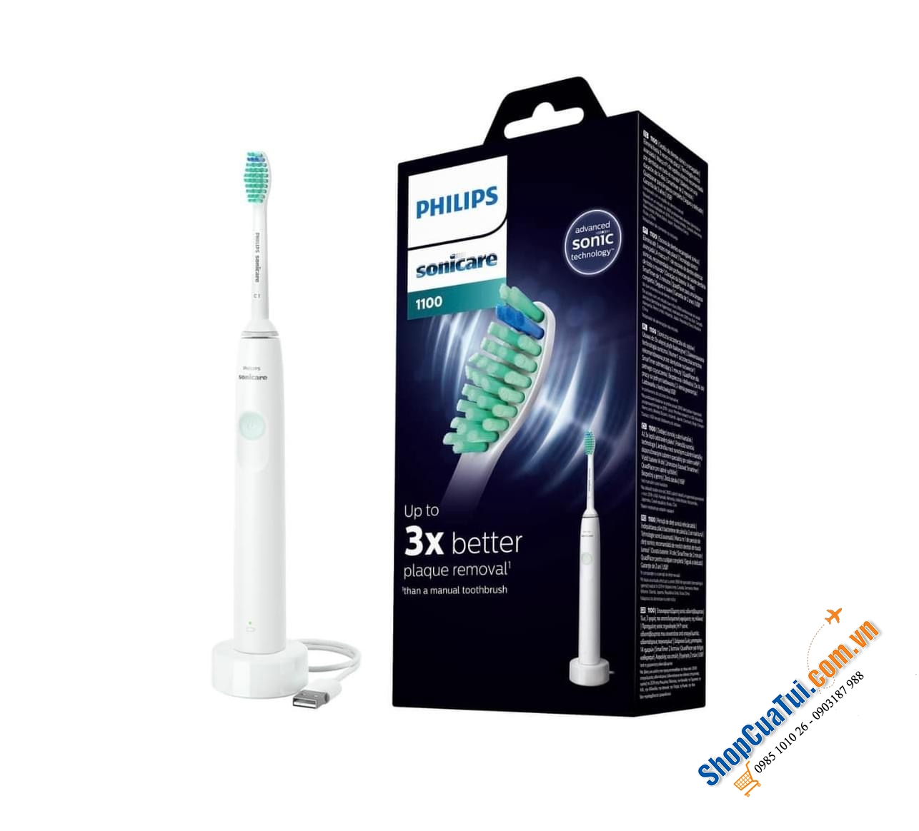 Bàn chải đánh răng PHILIPS Sonicare 1100 Series HX3641/11.