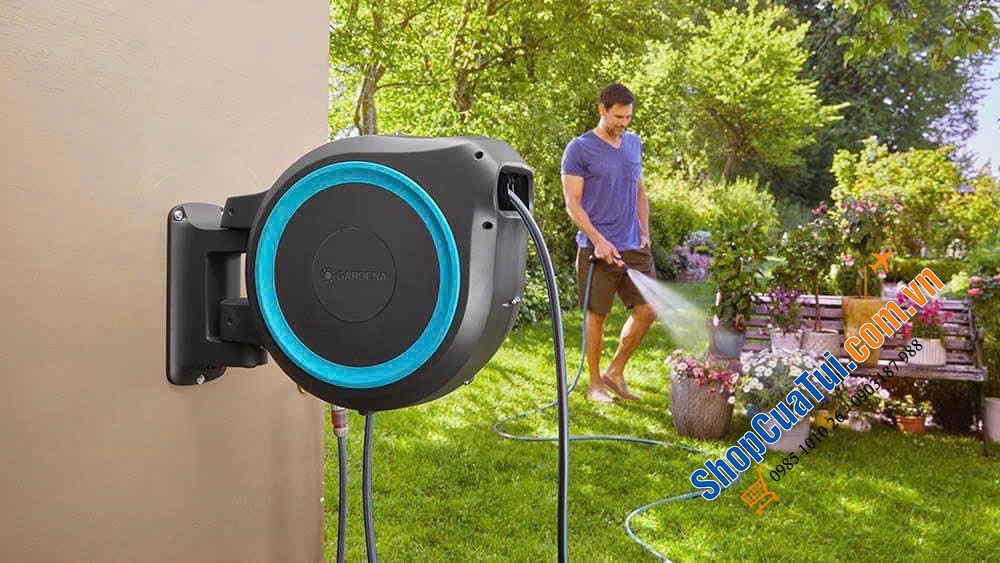 Vòi tưới cây rút gọn Gardena dây 35m - Giúp cho việc tưới cây đơn giản ,sạch sẽ hơn bao giờ hết