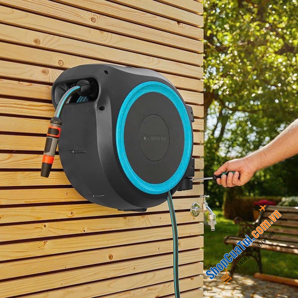 Vòi tưới cây rút gọn Gardena dây 35m - Giúp cho việc tưới cây đơn giản ,sạch sẽ hơn bao giờ hết