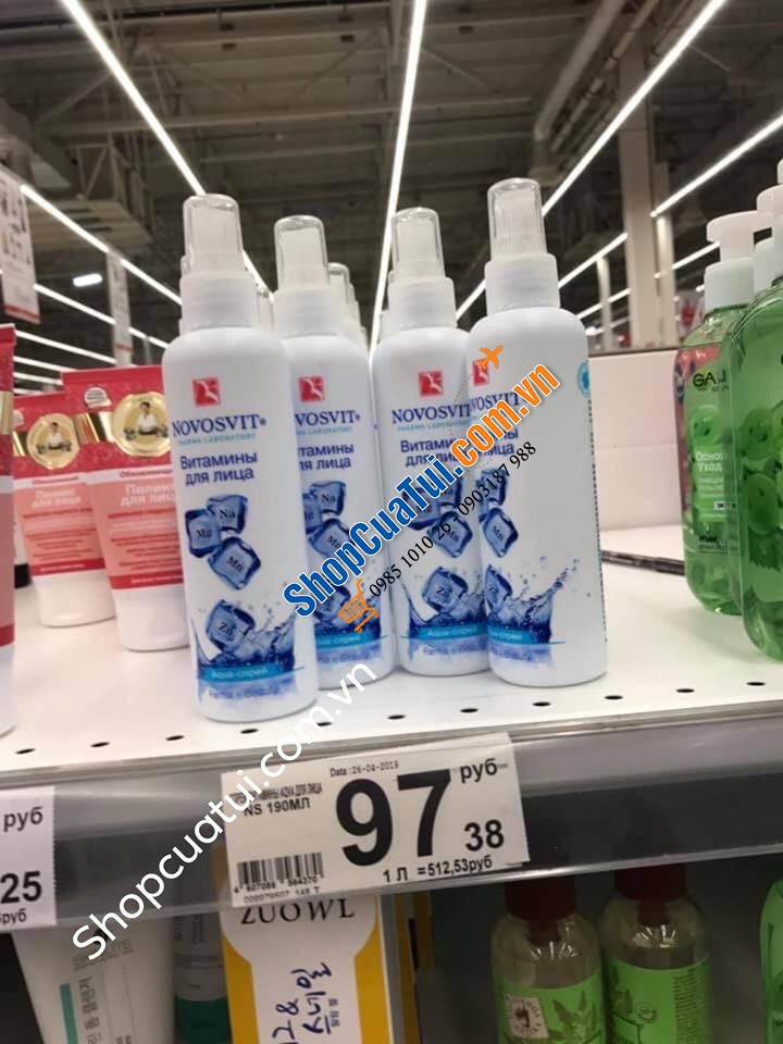 Xịt khoáng Nga NovosVit 