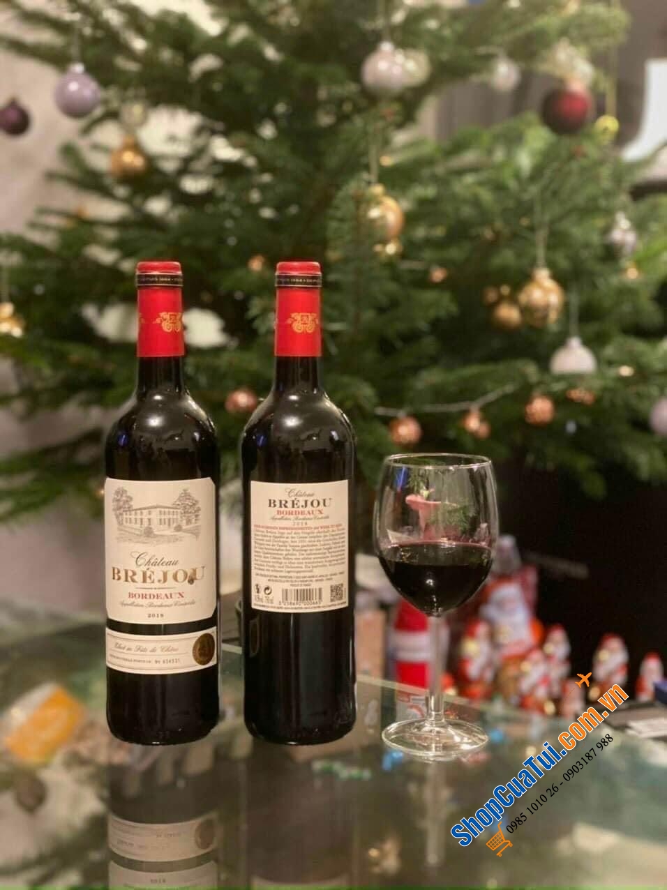 VANG ĐỎ CHÁT CHÂTEAU BRÉJOU BORDEAUX 14,5% - PHÁP XUẤT ĐỨC.