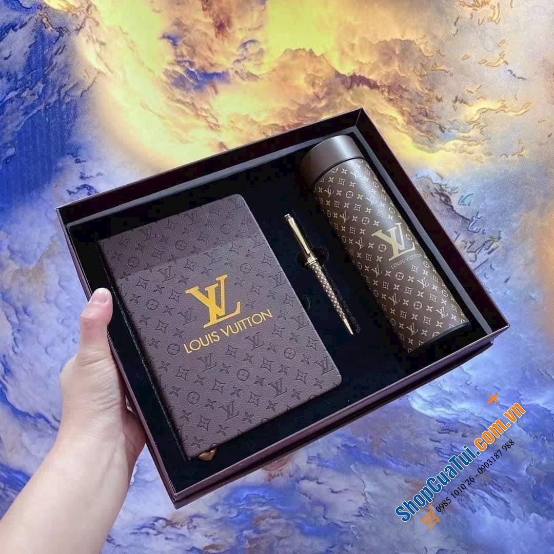 Set sổ, bút & bình LV siêu đẹp và sang chảnh!!!
