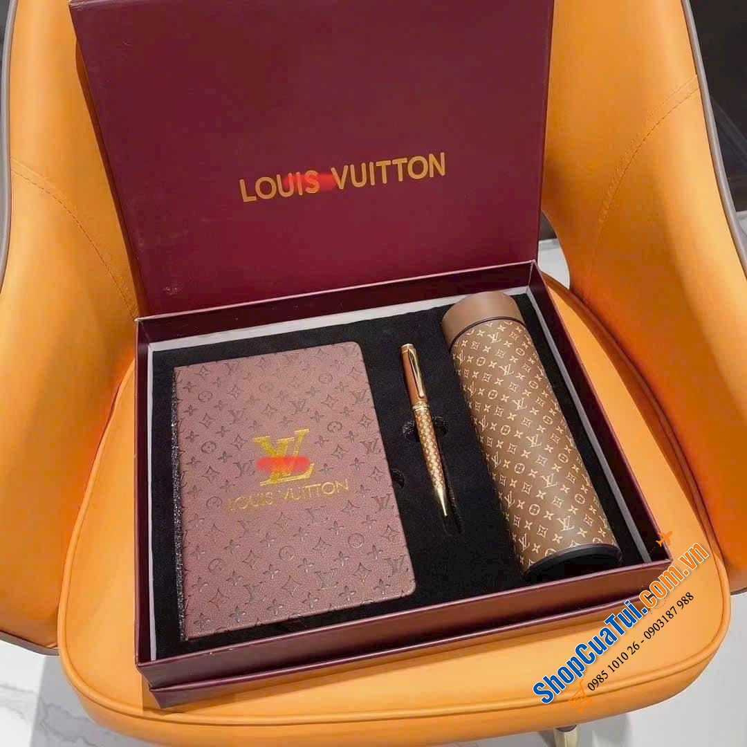 Set sổ, bút & bình LV siêu đẹp và sang chảnh!!!