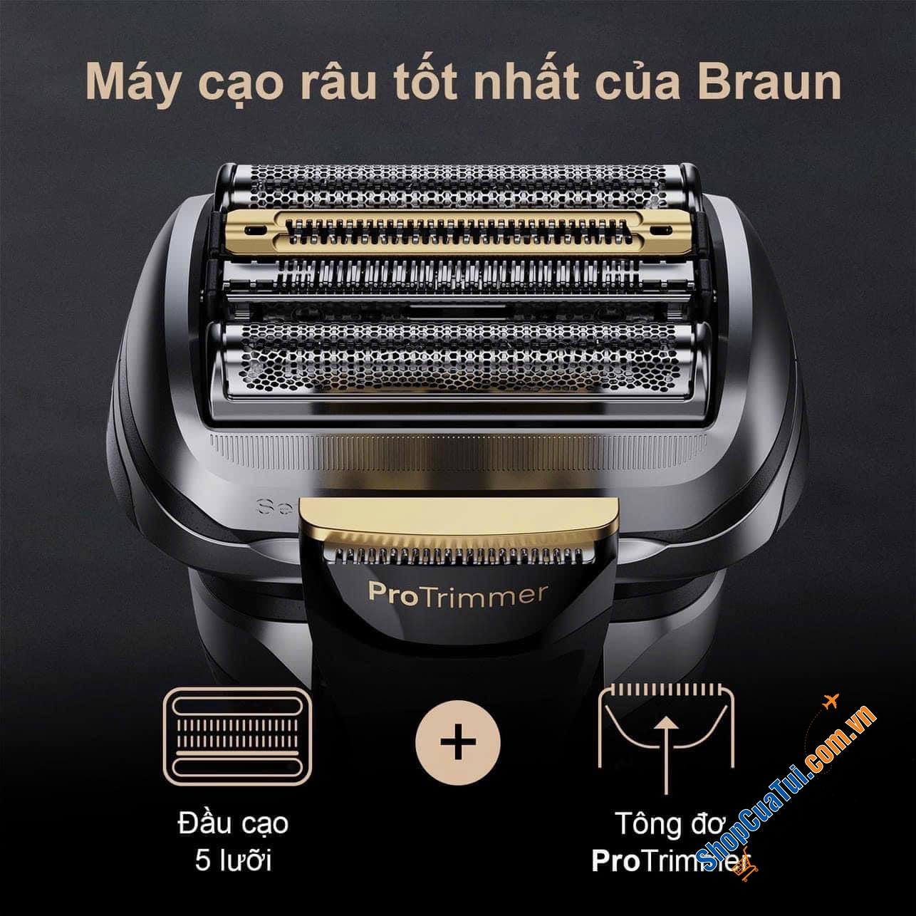 Máy cạo râu Braun Series 9 Pro+ 9577cc với Smart Care 6 in 1 và PowerCase, màu Bạc, bản 2023.