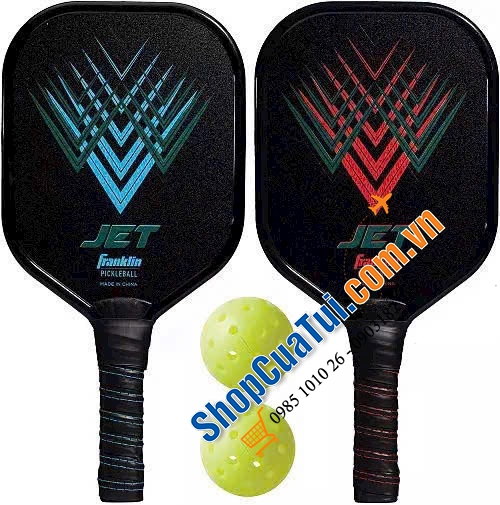 Set 2 Vợt Pickleball Franklin Jet - đạt tiêu chuẩn dùng cho các giải đấu
