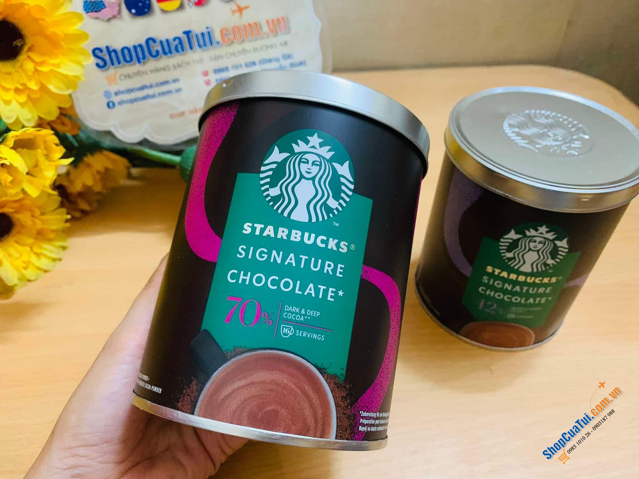 Hộp bột sô cô la STARBUCKS ĐỨC - Chocolate Frappuccino thơm ngon của Starbucks