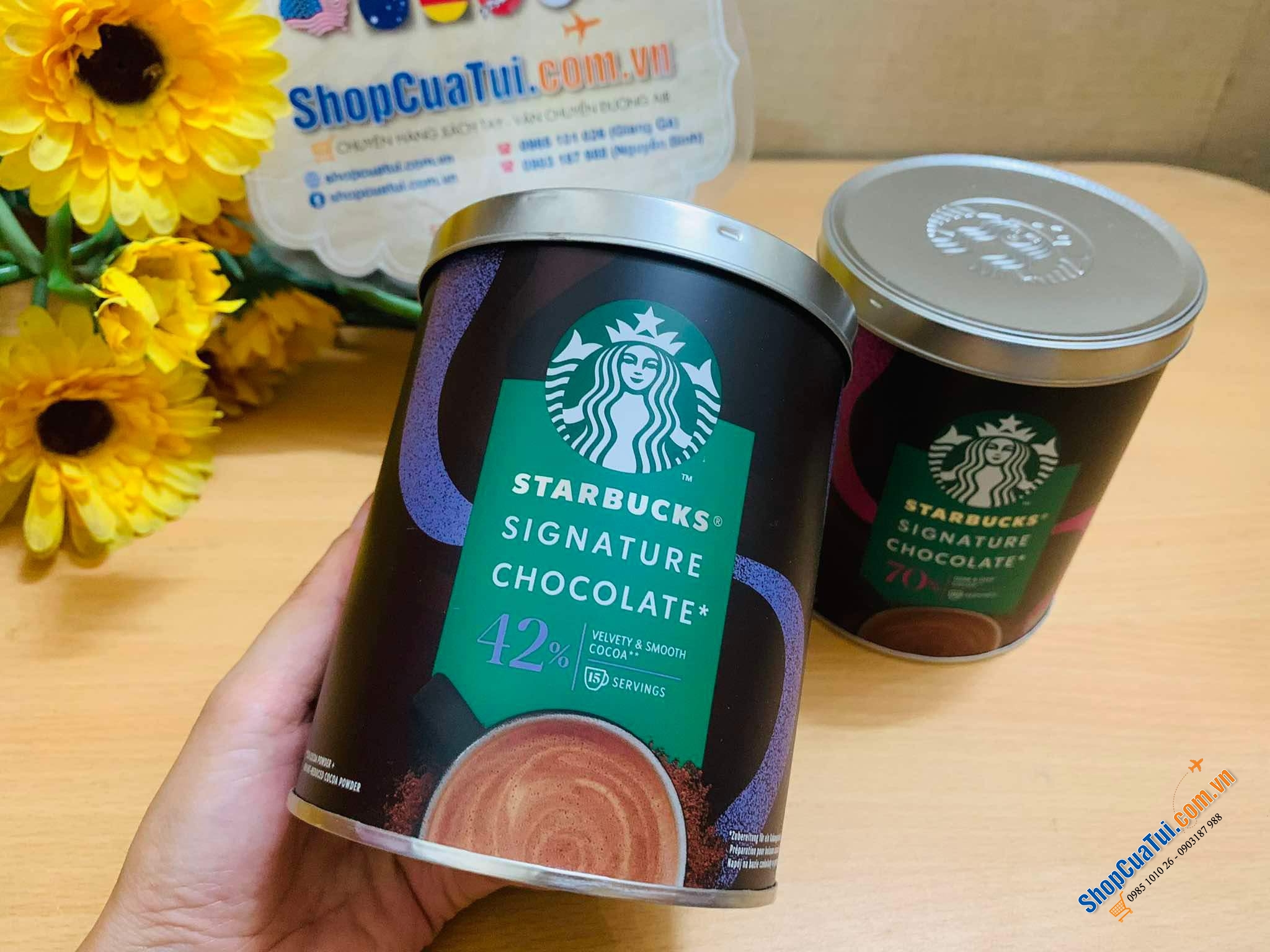 Hộp bột sô cô la STARBUCKS ĐỨC - Chocolate Frappuccino thơm ngon của Starbucks