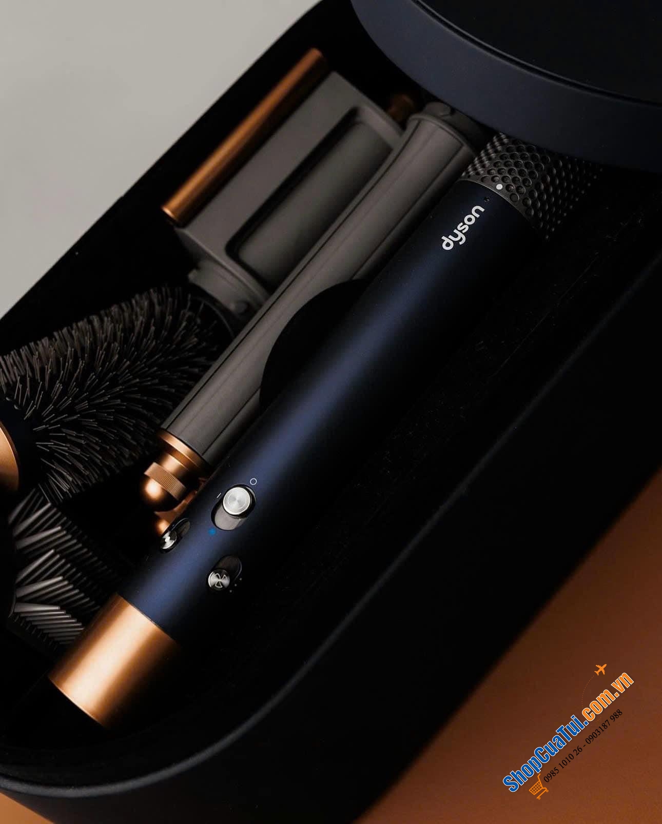Máy sấy tóc tạo kiểu Dyson Airwrap Multi-Styler HS05 Complete Long, 3 Key Controls, 1300W, 2.68m dây dài - màu xanh mẫu mới 2024