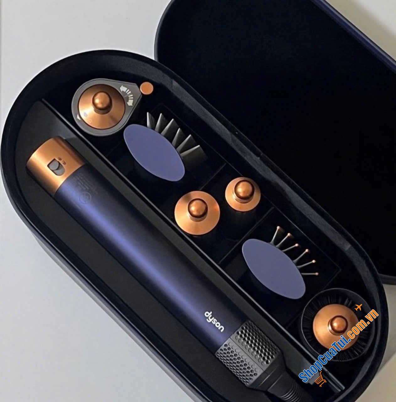 Máy sấy tóc tạo kiểu Dyson Airwrap Multi-Styler HS05 Complete Long, 3 Key Controls, 1300W, 2.68m dây dài - màu xanh mẫu mới 2024