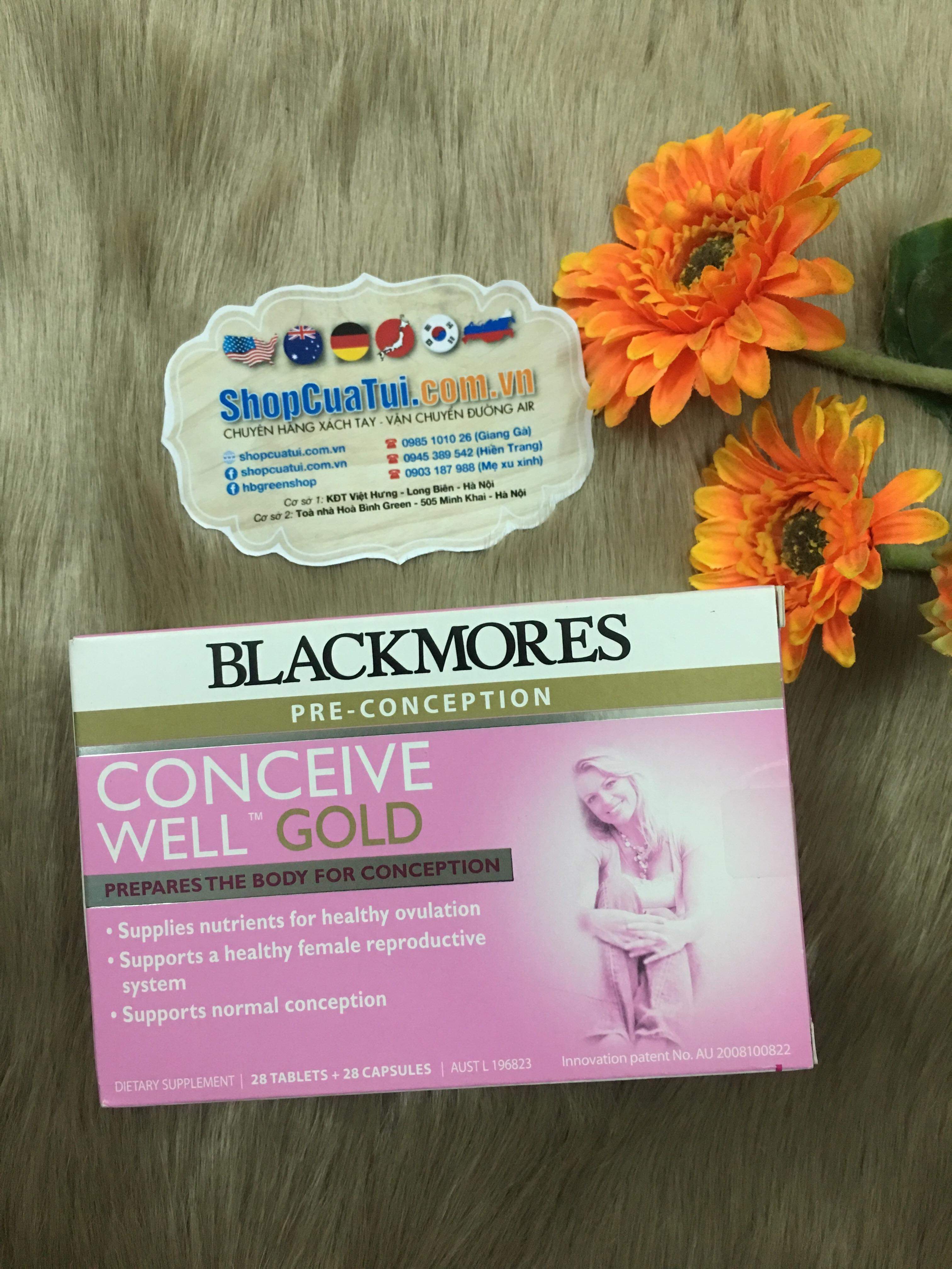 Thuốc tăng khả năng thụ thai của Blackmores (Blackmores Conceive Well Gold)