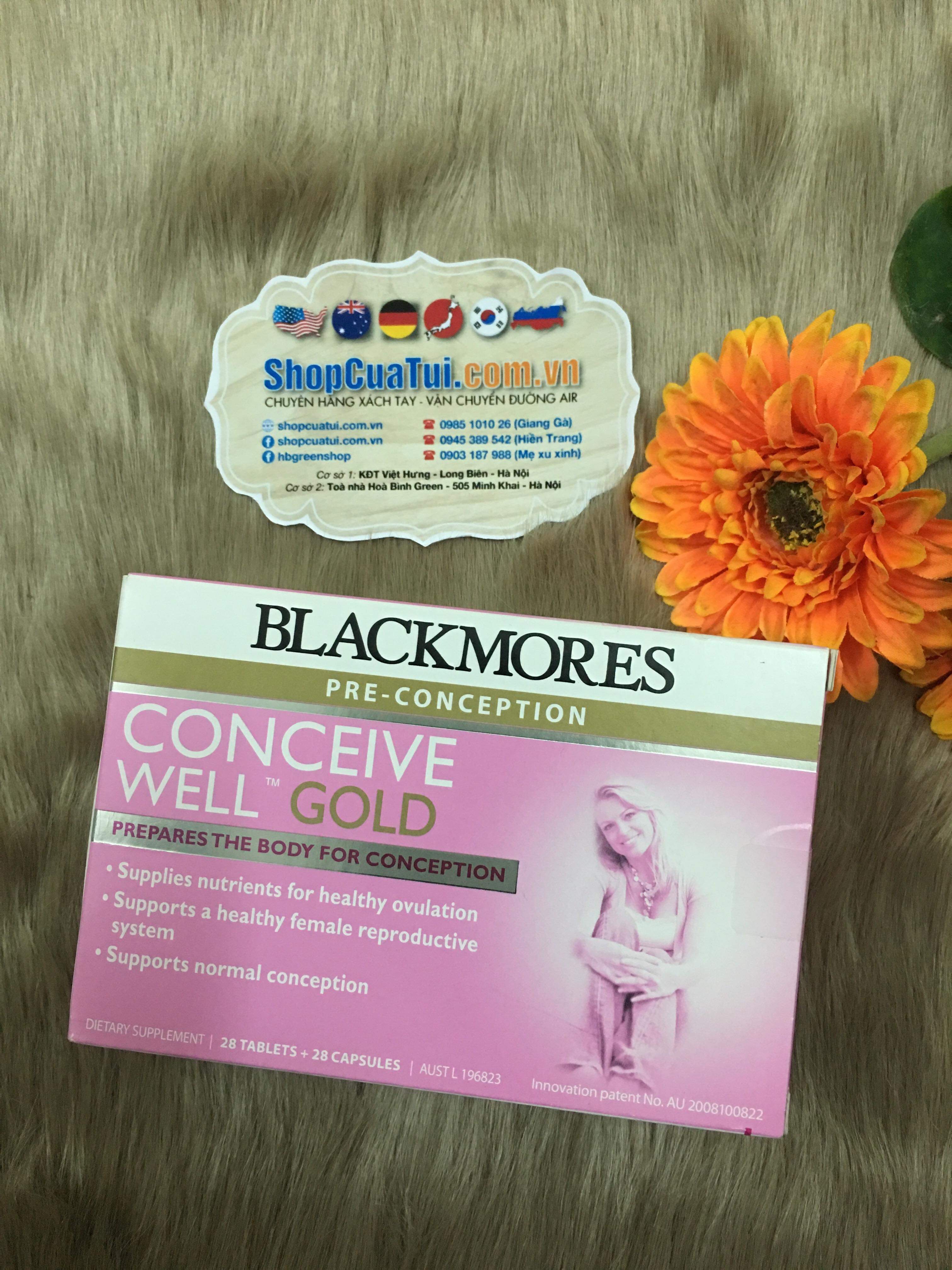 Thuốc tăng khả năng thụ thai của Blackmores (Blackmores Conceive Well Gold)