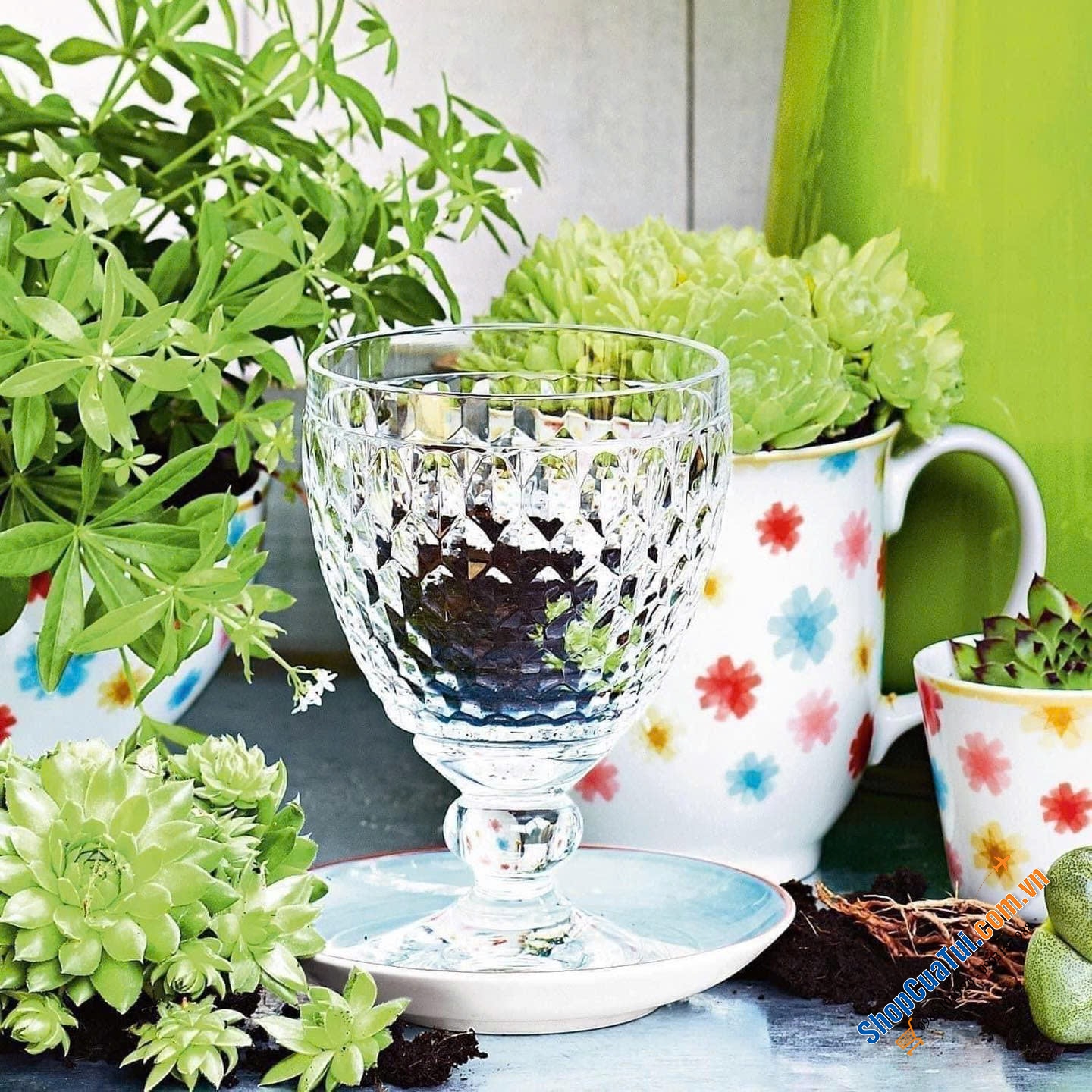 SET 4 LY PHA LÊ VILLEROY BOCH BOSTON 400ml Màu trắng  - MADE IN GERMANY.