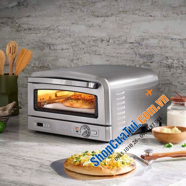 Lò nướng Pizza của thương hiệu nổi tiếng Cuisinart Indoor Pizza Oven CPZ 120HK.