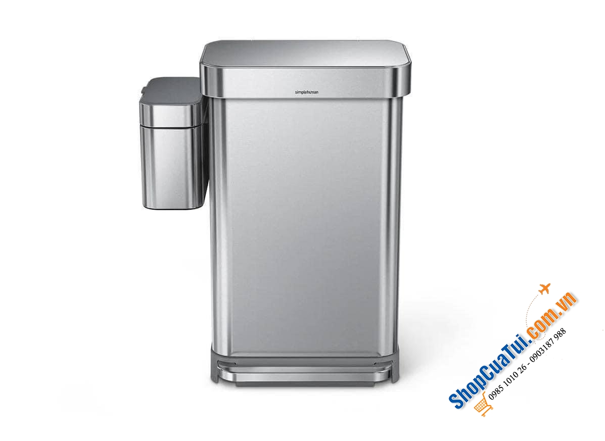 Thùng rác hữu cơ Simplehuman inox 4l.