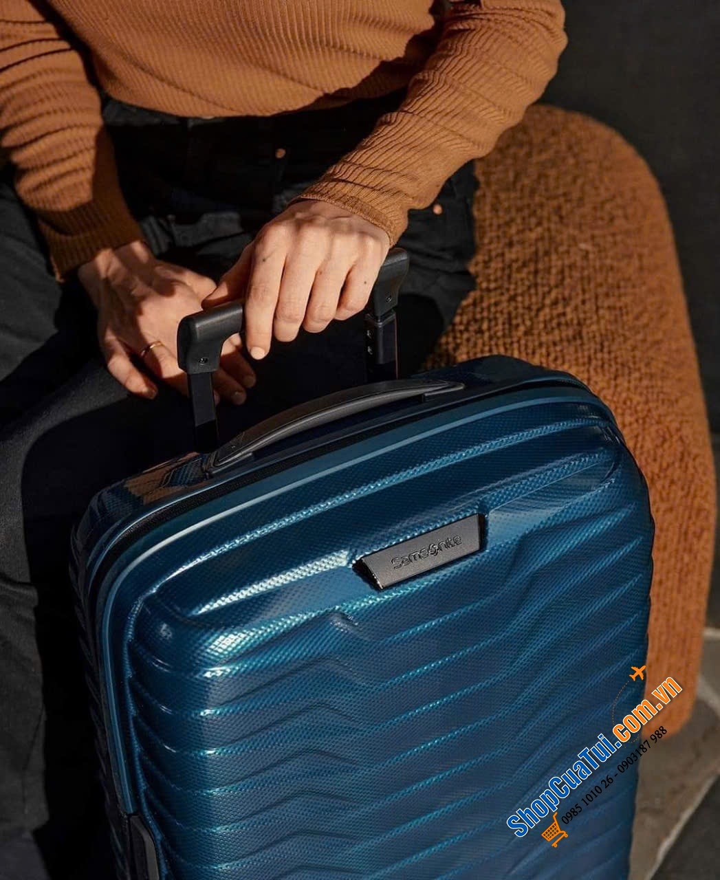 Valy siêu nhẹ, siêu bền SAMSONITE PROXIS - Made in EU size M kí gửi