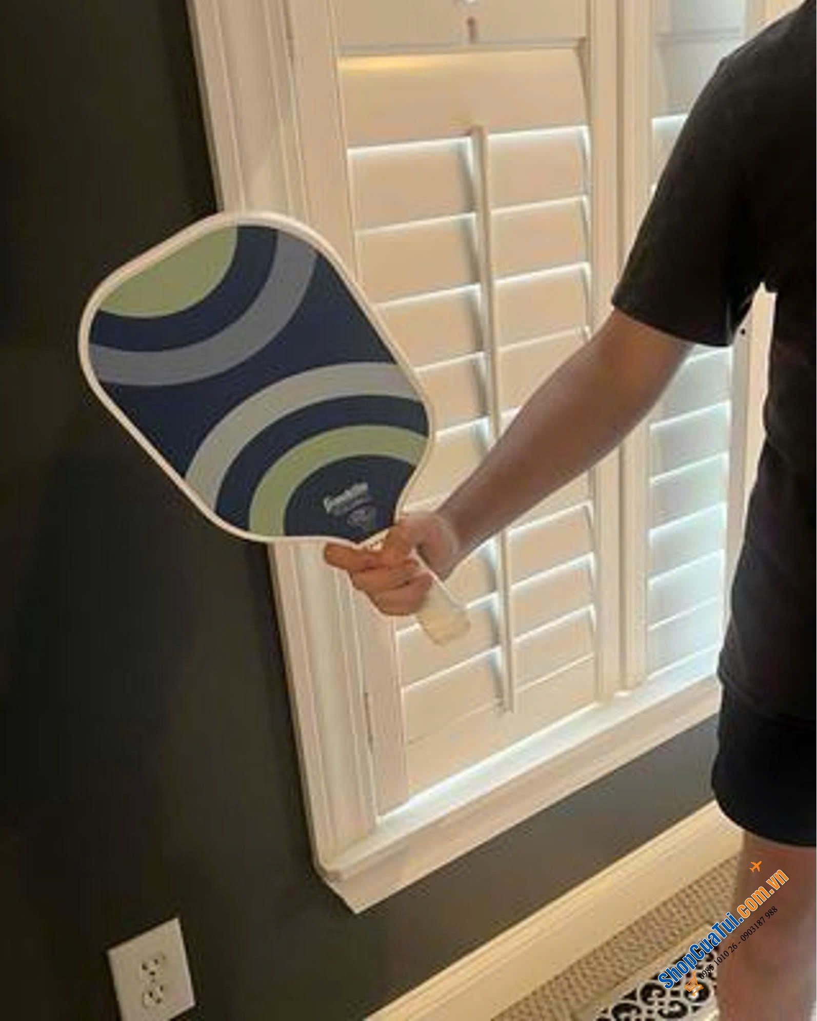 Sét 2 vợt Pickleball Franklin Sports Polymer kèm bóng ngoài trời X-40